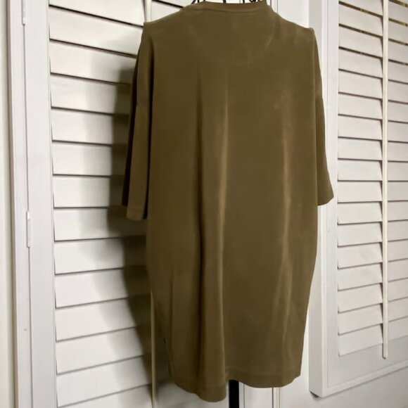 Tommy Bahama Mens Brown Lyocell Polyester Blend Short Sleeve T-Shirt Size - Picture 2 of 3